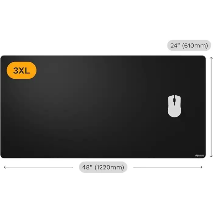 Glorious Oyun Mouse Pad GMP 2-3XL - Dökülmeye Dayanıklı Fare Altlığı, Oyun Sensörleri için Optimize Edilmiş, Hız ve Kontrol için Dengeli Yüzey, Kenarsız Tasarım - 1220 mm x 610 mm x 3 mm - Üçlü Ekstra