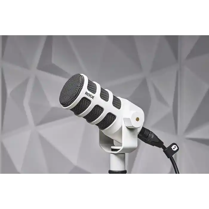 RØDE Podmic, Profesyonel Dinamik Podcast Mikrofon, Beyaz