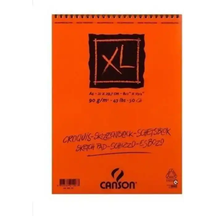 Canson Croquis Xl Albüm 90Gr Üsten Spiralli A4 50Yp Resim Ve Çizim Blokları