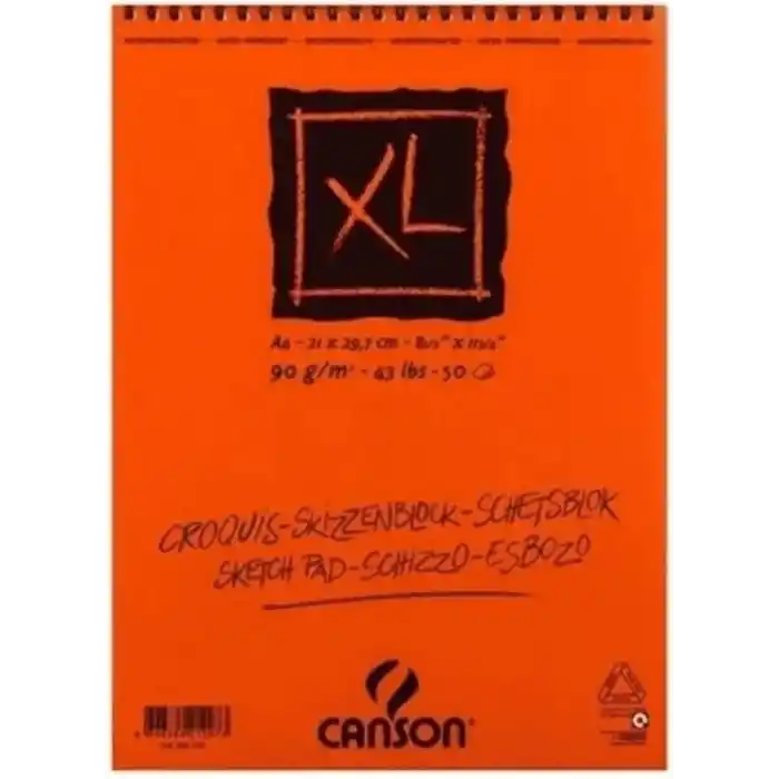 Canson Croquis Xl Albüm 90Gr Üsten Spiralli A4 50Yp Resim Ve Çizim Blokları