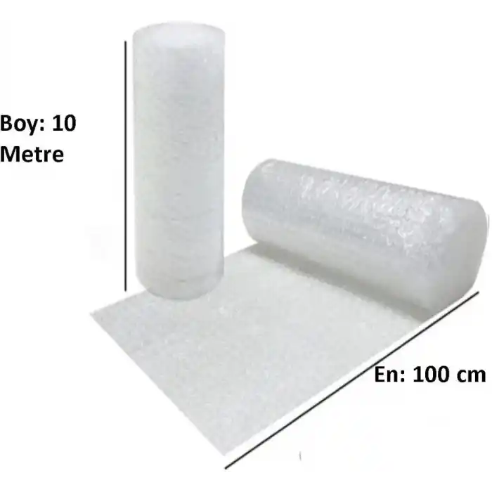 Balonlu Naylon Sargı 100 cm En 10 Metre Boyunda Havalı Eşya Koruma Ambalaj Pat Pat