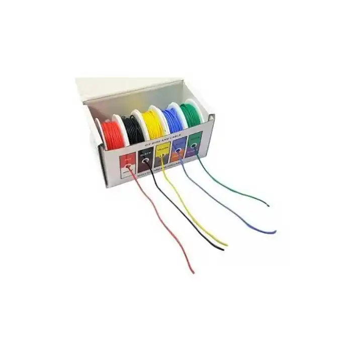 Çok Damar Silikon Montaj Kablosu Paketi - 18 AWG 5x5 Metre