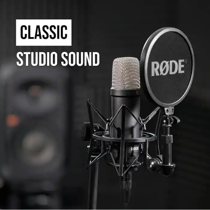 RODE NT1 Signature Series Large-Diaphragm Condenser Mikrofon (Siyah)