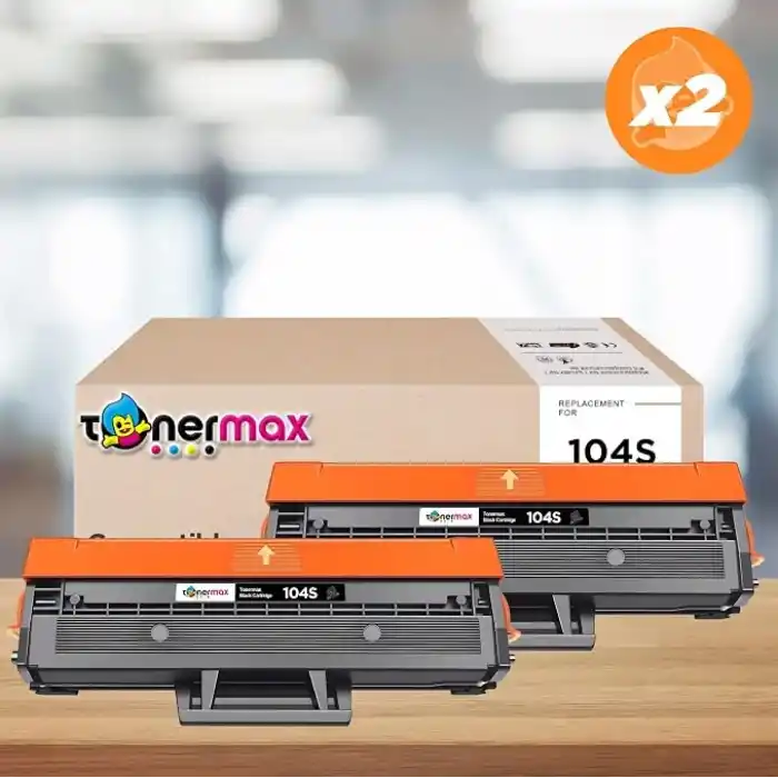 TonerMAX® MLT-D104S Muadil Toner 2li Avantaj Paket/ ML-1660 / ML-1665 / ML-1670 / ML-1675 Samsung Uyumlu Muadil Toner