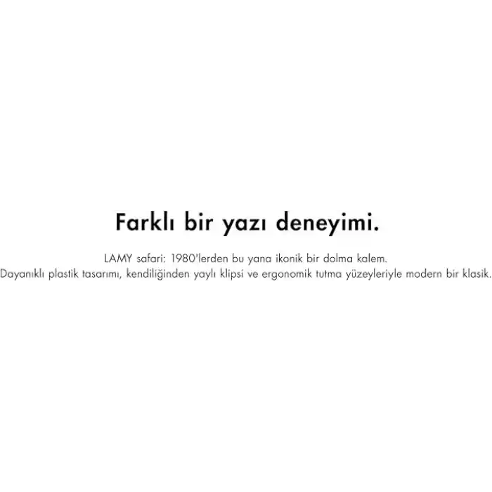 LAMY SAFARI 2023 OZEL URETIM RENGI LIGHTROSE DOLMA KALEM F UC
