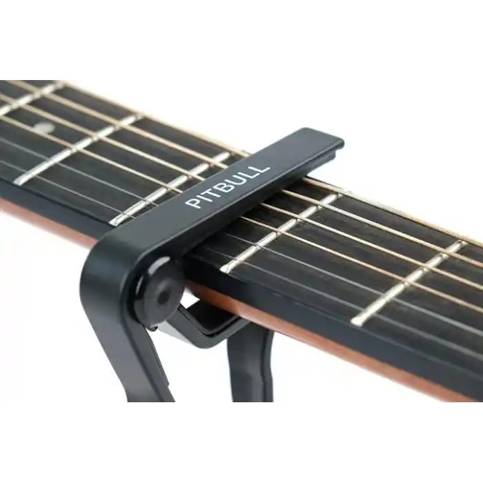 Pitbull Premium Gitar Kaposu – Tüm Telli Çalgılar İçin Profesyonel Kapo + Pena Hediyeli