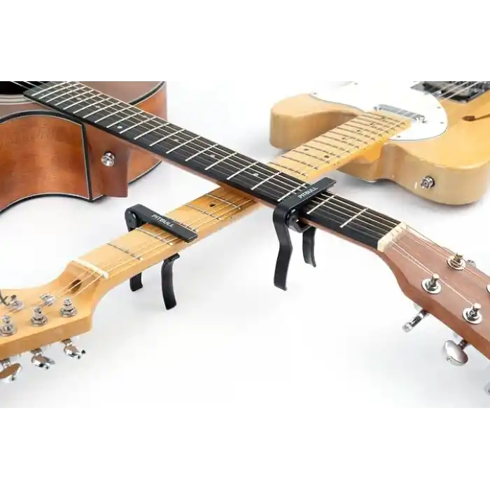 Pitbull Premium Gitar Kaposu – Tüm Telli Çalgılar İçin Profesyonel Kapo + Pena Hediyeli