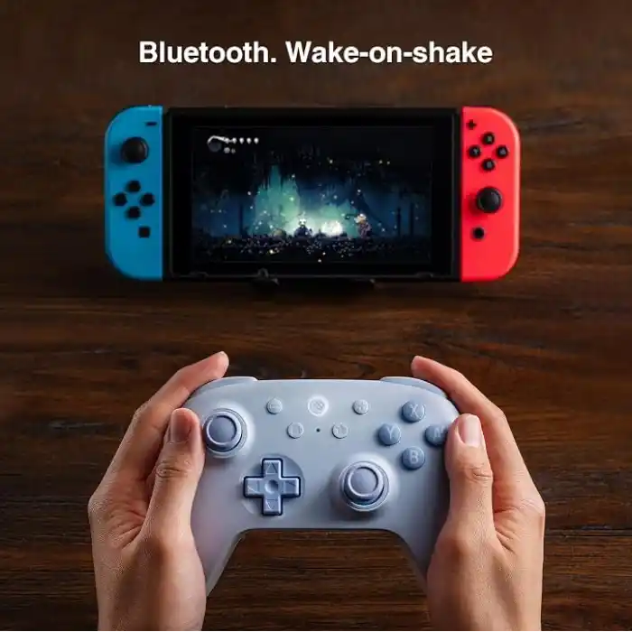 8Bitdo Ultimate 2C Bluetooth Controller for Switch 2, Switch/OLED/Lite, Hall Effect Joysticks, Non-linear Digital Triggers, Remappable L4/R4 Bumpers, 6-axis Motion, Rumble Vibration (Blue)