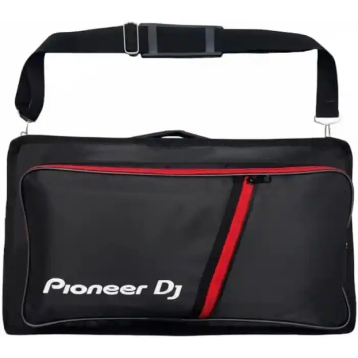 Larkin Pioneer DJ DDJ-400 ve DDJ-FLX4 Uyumlu Laptop Bölmeli Kırmızı Kadife Astarlı Soft Case DJ Controller Taşıma Çantası