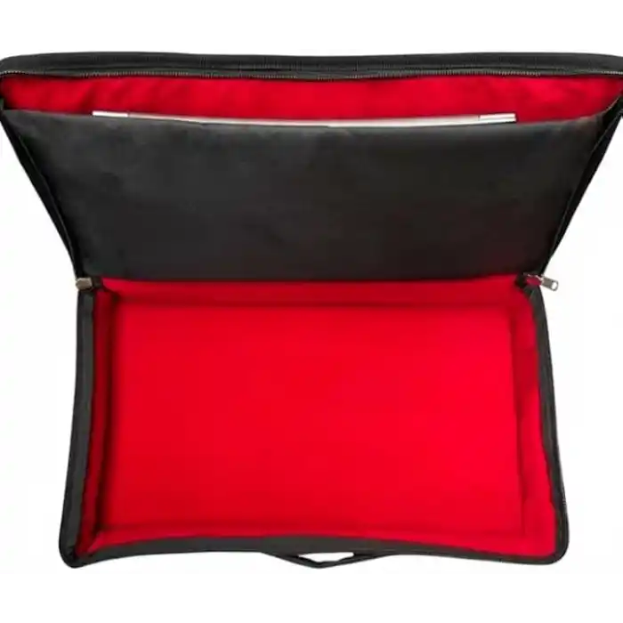 Larkin Pioneer DJ DDJ-400 ve DDJ-FLX4 Uyumlu Laptop Bölmeli Kırmızı Kadife Astarlı Soft Case DJ Controller Taşıma Çantası