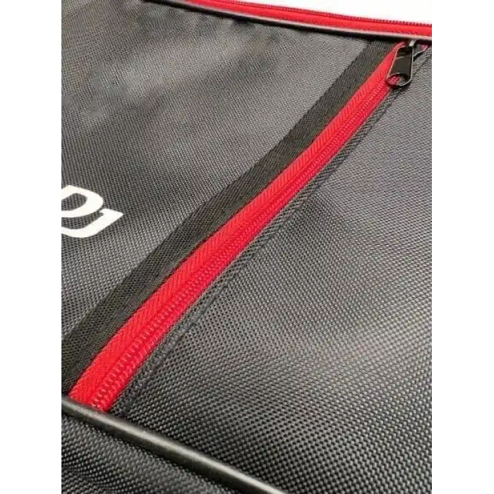 Larkin Pioneer DJ DDJ-400 ve DDJ-FLX4 Uyumlu Laptop Bölmeli Kırmızı Kadife Astarlı Soft Case DJ Controller Taşıma Çantası