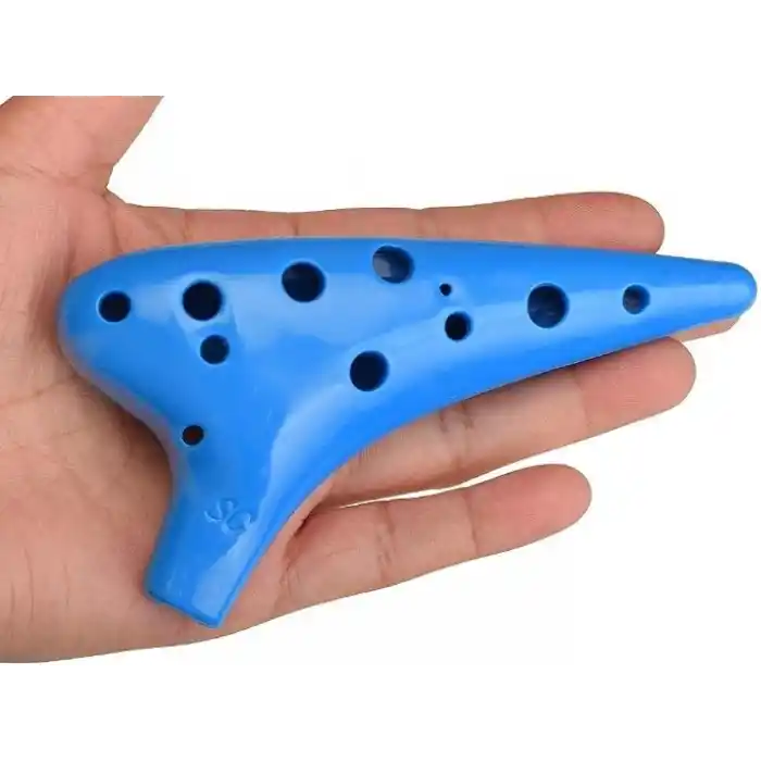 Valkyrie Ocarina 12 Delik Ocarina Alto C Ocarina Flüt Ocarina Sualtı Müzik Nefesli Enstrüman PEMBE