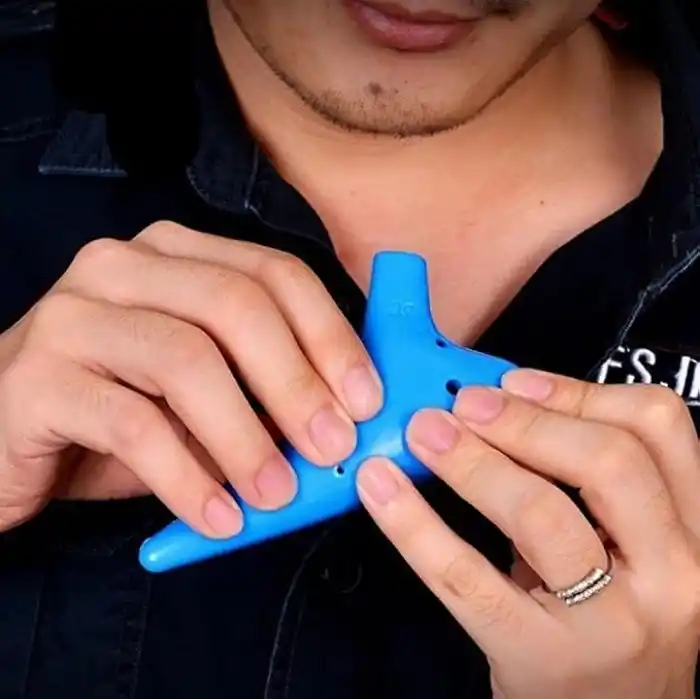 Valkyrie Ocarina 12 Delik Ocarina Alto C Ocarina Flüt Ocarina Sualtı Müzik Nefesli Enstrüman PEMBE