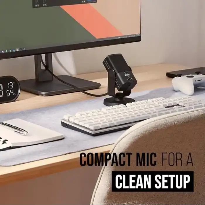 RODE NT-USB MINI, Sökülebilir manyetik ayaklı, Dahili Pop Filtreli, Kulaklık Preamlifikatörlü USB Mikrofon