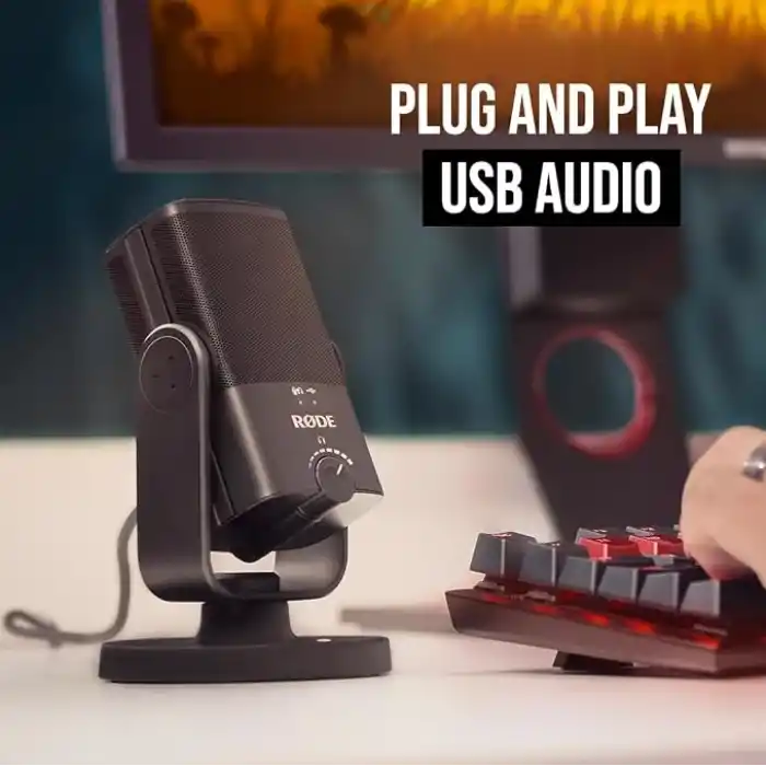 RODE NT-USB MINI, Sökülebilir manyetik ayaklı, Dahili Pop Filtreli, Kulaklık Preamlifikatörlü USB Mikrofon