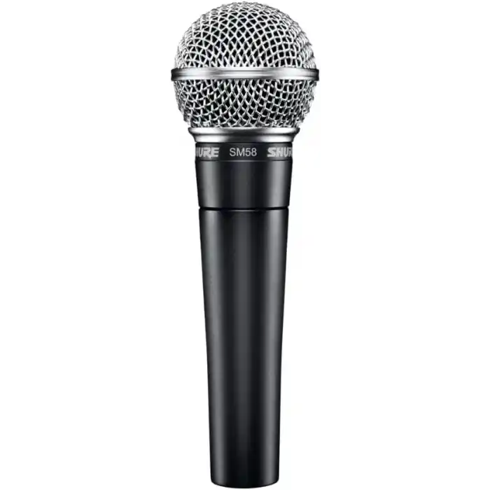 Shure SM58 Kardiyot Dinamik Vokal Mikrofonu, 25 XLR Kablo, Pnömatik Şok Montajı, Dahili Pop Filtreli Küre Örgü Izgara, A25D Mikrofon Klipsi, Saklama Çantası, 3-pin XLR Konnektör (SM58-CN)