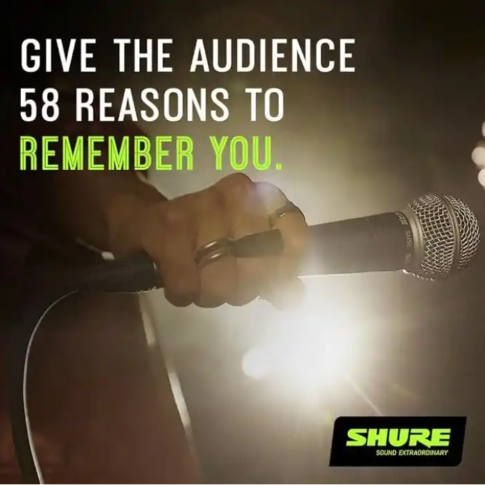 Shure SM58 Kardiyot Dinamik Vokal Mikrofonu, 25 XLR Kablo, Pnömatik Şok Montajı, Dahili Pop Filtreli Küre Örgü Izgara, A25D Mikrofon Klipsi, Saklama Çantası, 3-pin XLR Konnektör (SM58-CN)