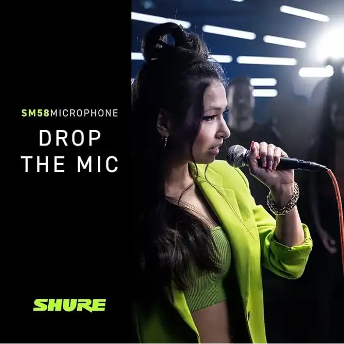 Shure SM58 Kardiyot Dinamik Vokal Mikrofonu, 25 XLR Kablo, Pnömatik Şok Montajı, Dahili Pop Filtreli Küre Örgü Izgara, A25D Mikrofon Klipsi, Saklama Çantası, 3-pin XLR Konnektör (SM58-CN)