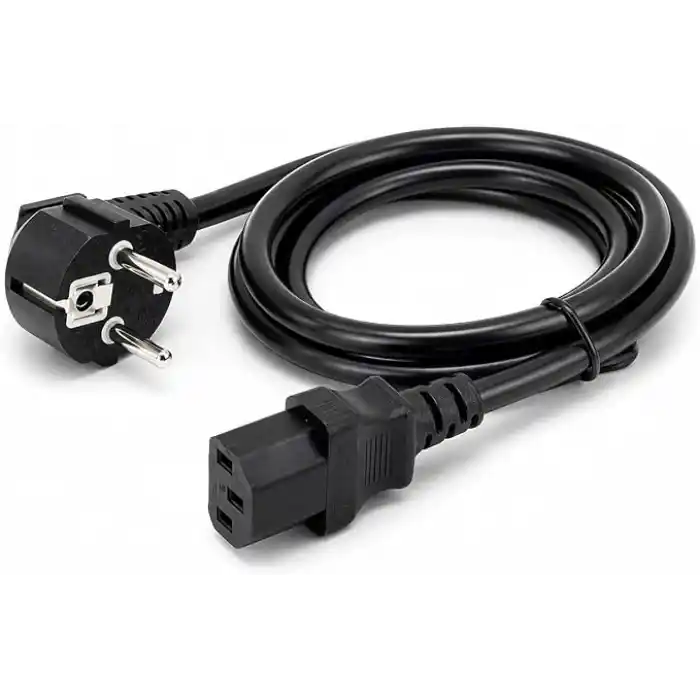 PrimeX PX-P450 5 Metre Lüks Power Kablosu, 3x1.5mm Kalın Full Bakır PSU Güç Kablosu, PC Power Supply Monitör Mining Sistemleri İçin Siyah Enerji Kablosu (5 Metre)