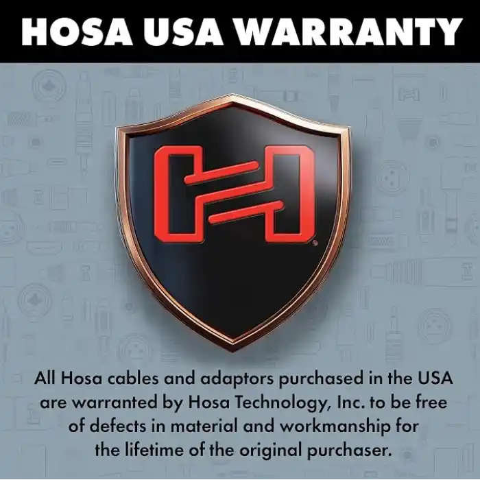 Hosa 3.5 mm TRS (M) - 1/4 inç TS (M) Mono Kablo 3 m (CMP-110)