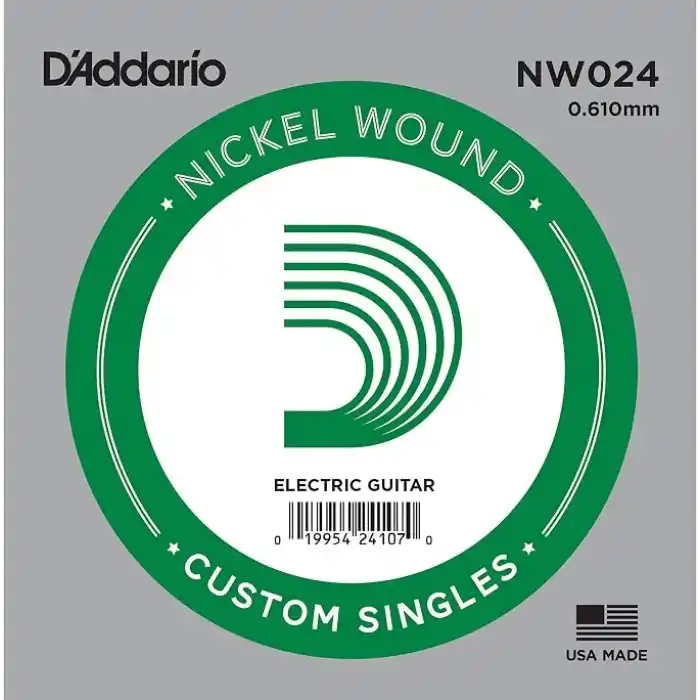 Daddario Nw024 Elektro Ve Akustik Tek Tel, 5Li Paket, (Re), Nicke