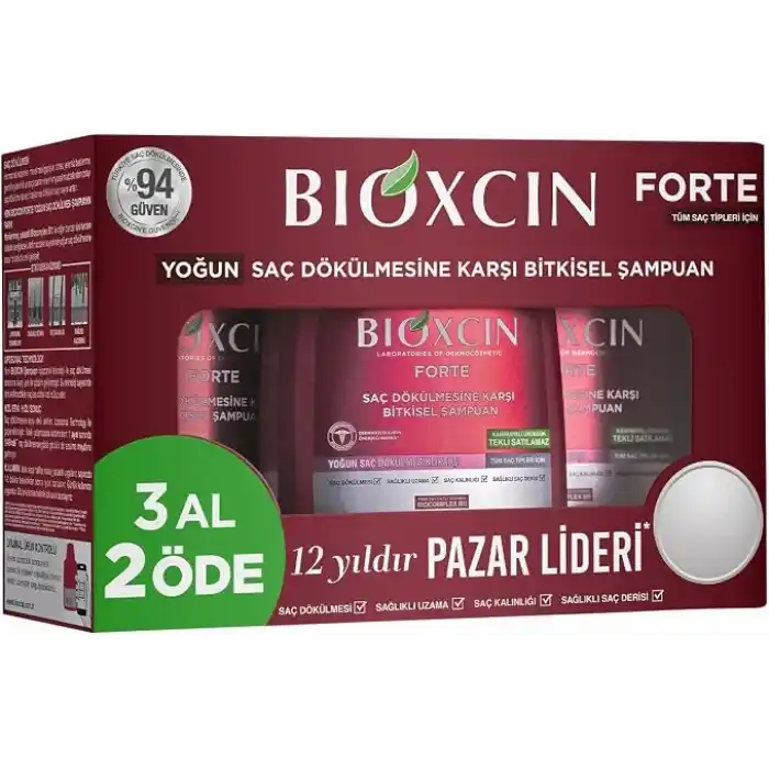 Bioxcin Forte Şampuan 300ml 3al2 Öde