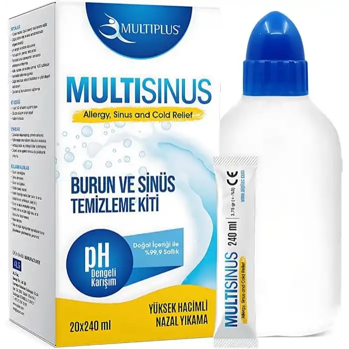 Multiplus Multisinus Burun Ve Sinüs Temizleme Kiti X 20 Saşe