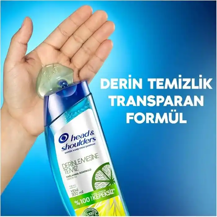Head & Shoulders Derinlemesine Temizlik Şampuan Yağlanma Kontrolü Limon 300 ml