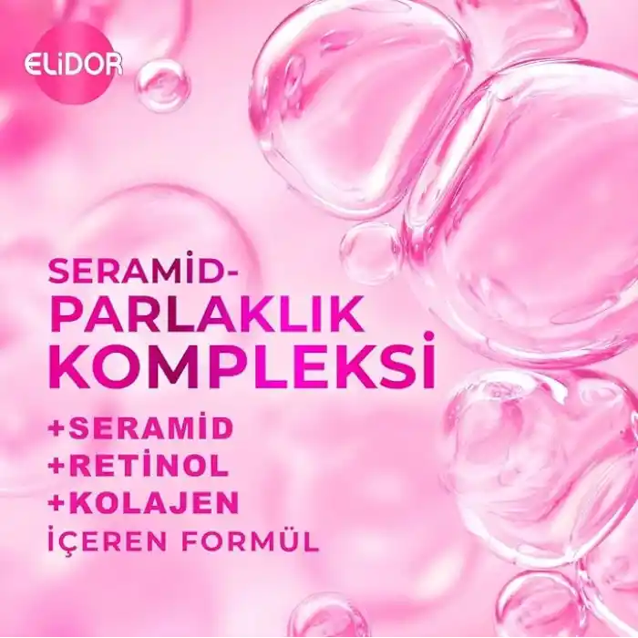 Elidor Saç Bakım Şampuanı, Güçlü ve Parlak, 650 ml