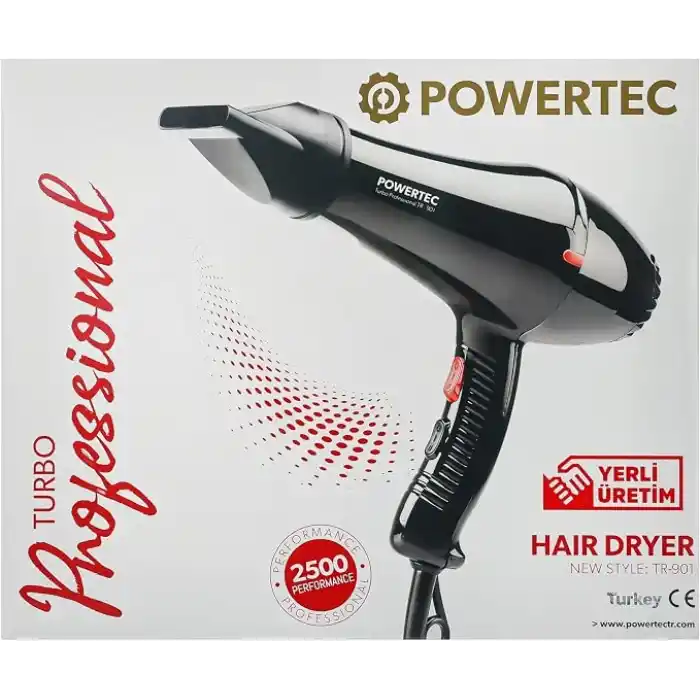 POWERTEC TR-901 Profesyonel Fön Makinesi & Saç Kurutma Makinesi