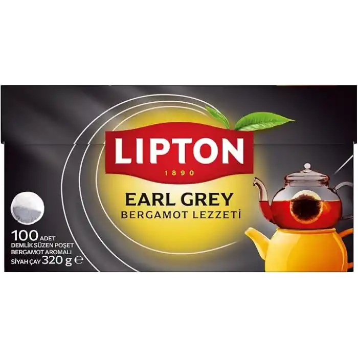 LİPTON Early Grey Demlik Poşet Çay 100lü (320 gr)