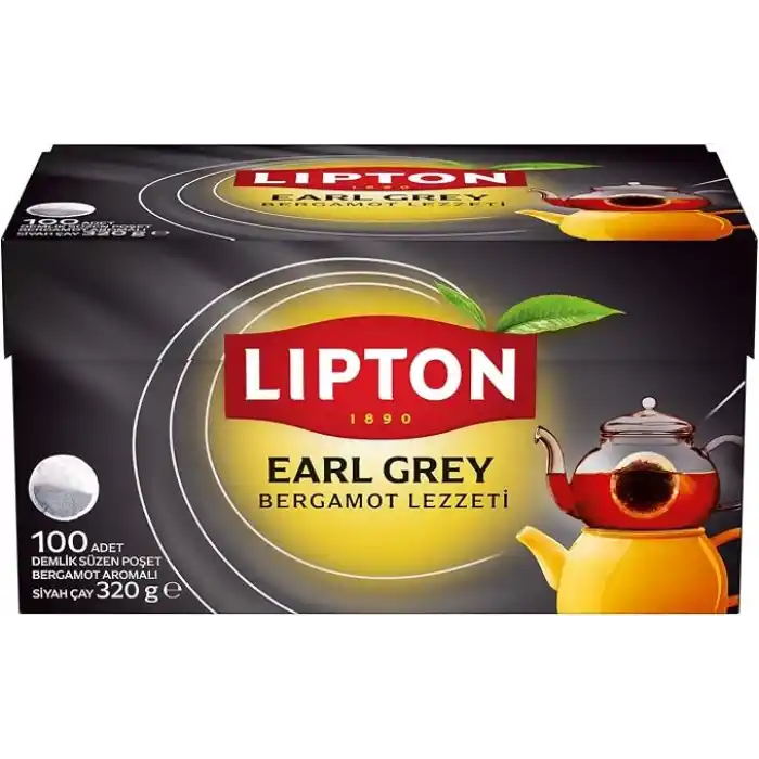 LİPTON Early Grey Demlik Poşet Çay 100lü (320 gr)