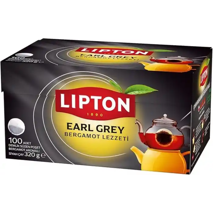 LİPTON Early Grey Demlik Poşet Çay 100lü (320 gr)