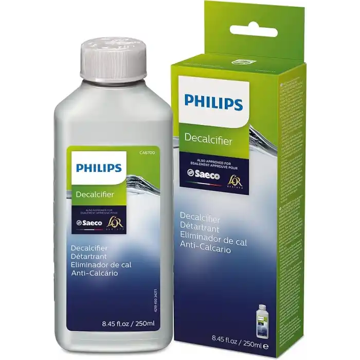 Philips Kitchen Appliances Philips Orijinal Espresso Makinesi Kireç Çözücü, Makine Ömrünü Uzatmak İçin Mükemmel Kireç Çözme, 1 Kireç Çözme Döngüsü, 250 ml Şişe, (CA6700/47)