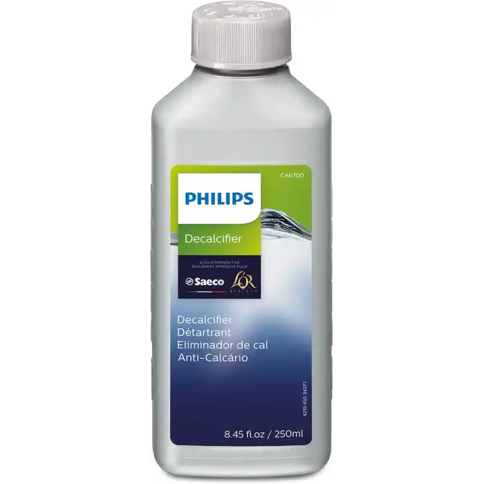 Philips Kitchen Appliances Philips Orijinal Espresso Makinesi Kireç Çözücü, Makine Ömrünü Uzatmak İçin Mükemmel Kireç Çözme, 1 Kireç Çözme Döngüsü, 250 ml Şişe, (CA6700/47)