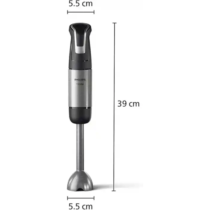 Philips 5000 Serisi El Blender - SpeedTrigger Kontrolü, 1200W Motor, Paslanmaz Çelik Bıçaklar, Bebek Maması Hazır, Mikser ve Gıda İşlemci Aksesuarları (HR2695/01)