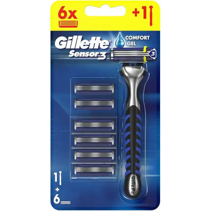 Gillette Sensor3 Tıraş Makinesi Plus 6 Bıçak
