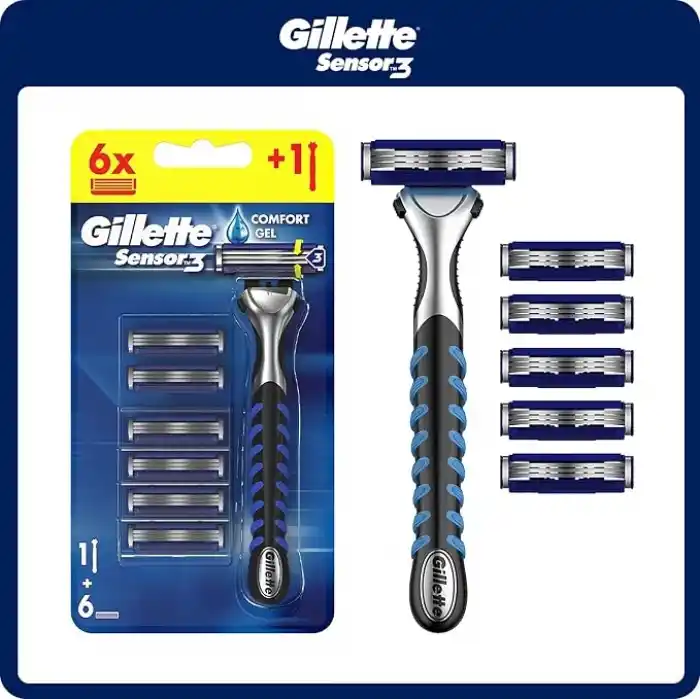 Gillette Sensor3 Tıraş Makinesi Plus 6 Bıçak