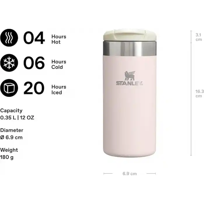 Stanley The Aerolight Transit Termos 0,35 L Pudra Pembe