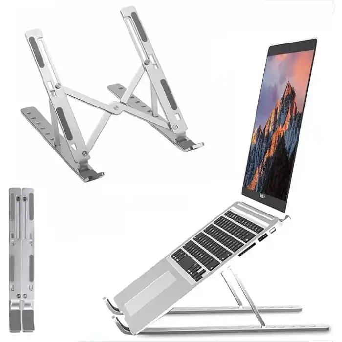 OBEV Taşınabilir Laptop Stant Bilgisayar Stant Notebook Stant Tüm Laptoplarla Uyumlu Bilgisayar Standı Taşınabilir Metal Kaymaz Stant Dizüstü Bilgisayar Stantları Stantı