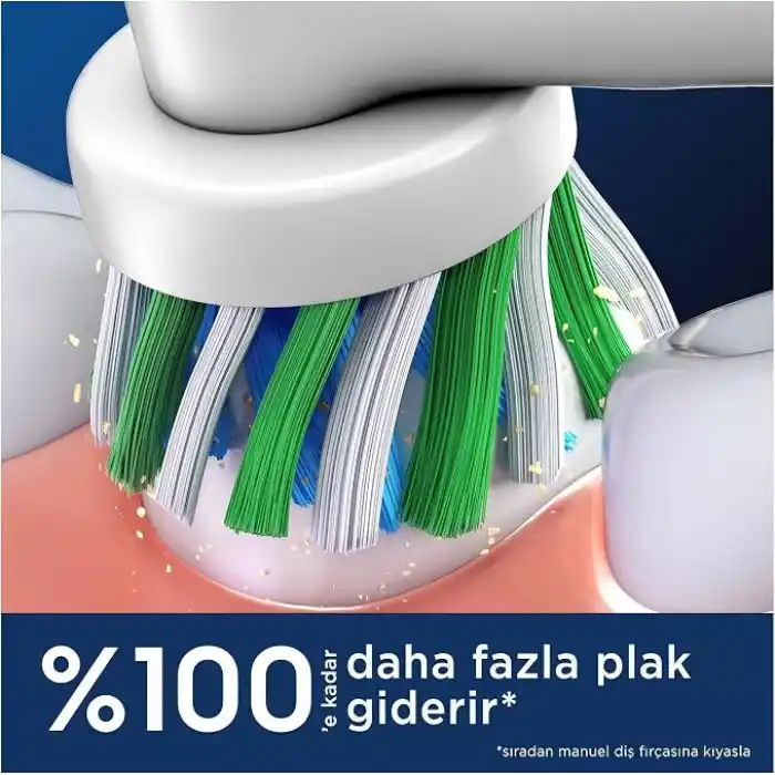 Oral-B Cross Action X-Filament Şarjlı Diş Fırçası Yedek Başlığı 4 Adet
