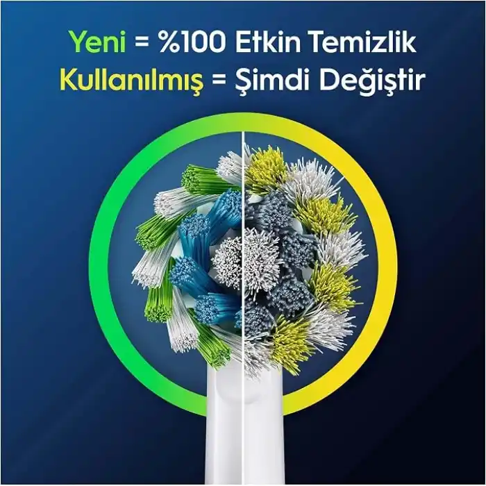 Oral-B Cross Action X-Filament Şarjlı Diş Fırçası Yedek Başlığı 4 Adet