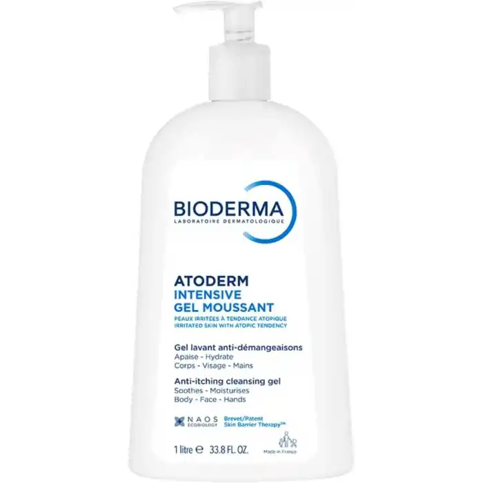 Bioderma Atoderm Intensive Foaming Gel Çok Kuru Atopi Eğilimli Cilt Onarıcı Temizleme Jeli Niasinamid 1 Lt