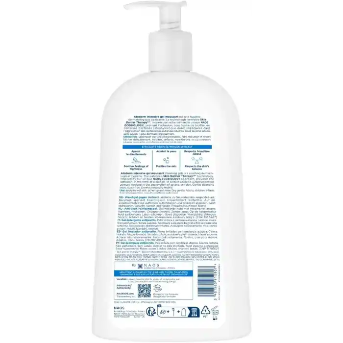 Bioderma Atoderm Intensive Foaming Gel Çok Kuru Atopi Eğilimli Cilt Onarıcı Temizleme Jeli Niasinamid 1 Lt