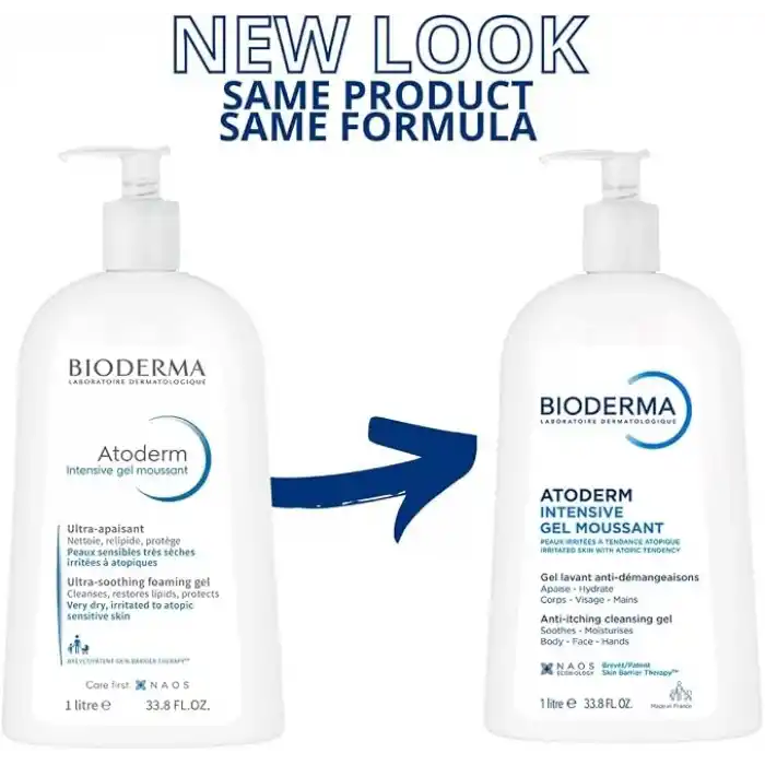 Bioderma Atoderm Intensive Foaming Gel Çok Kuru Atopi Eğilimli Cilt Onarıcı Temizleme Jeli Niasinamid 1 Lt