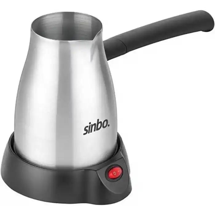 Sinbo SCM-2967 İnox Elektrikli Cezve – 5 Fincan Kapasiteli, Paslanmaz Gövdeli Türk Kahve Makinesi