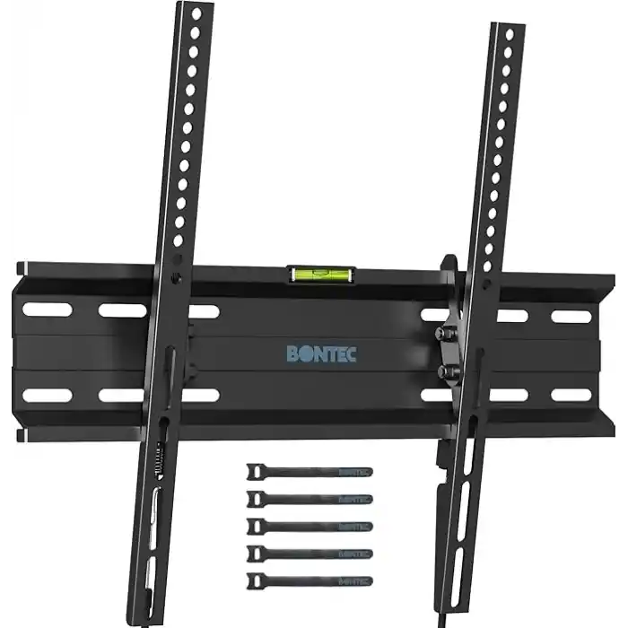 BONTEC 23-60 İnç TV Duvar Askı Aparatı – 10° Eğim Ayarlı, Yaylı Kilitli, VESA 400x400, 45 kg’a Kadar Taşıma Kapasiteli