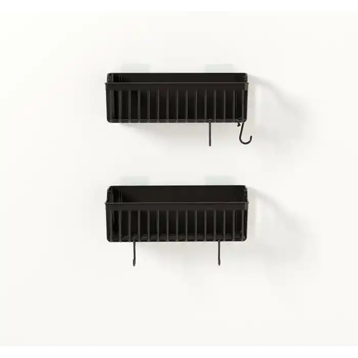 Banyor Yapışkanlı Banyo Rafı, 2li Banyo Düzenleyici, Duş Rafı Organizer Şampuanlık, Duşakabin Rafı, Banyo Organizeri, Banyo Askısı Plastik