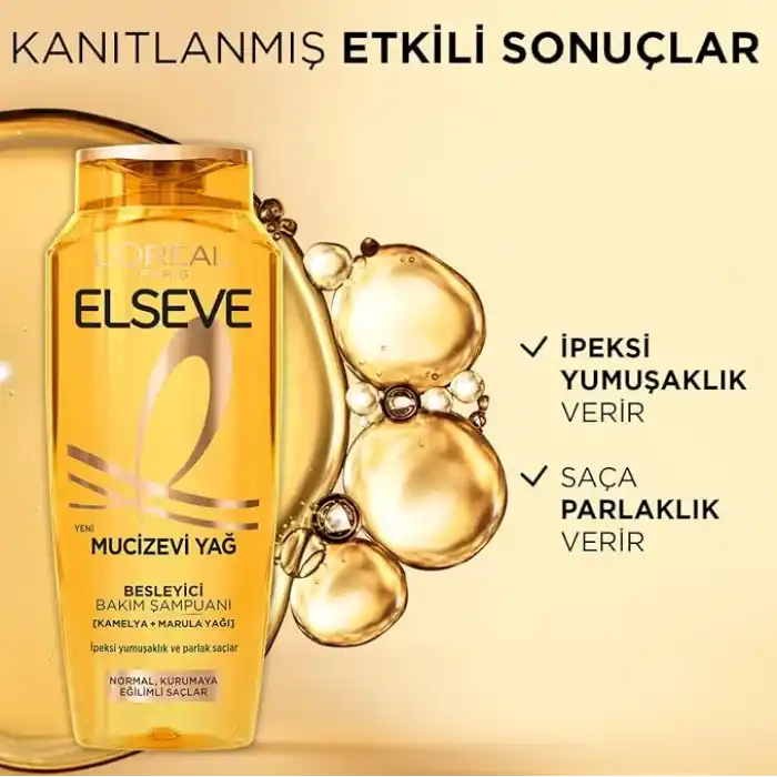 LOreal Paris Elseve Mucizevi Yağ Besleyici Bakım Şampuanı 400 ml