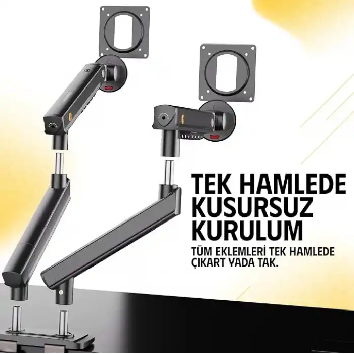 NB ERGONOMIC North Bayou A5C 17-32 İnch Çift Kol 2-9 KG Vesa Uyumlu Monitör Standı